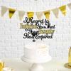 Bekaterea 70th Black Glitter Cake Topper-I regret to inform you that your childhood has expired You're an Adult Birthday Cake Decorations,Men and Women 70th Birthday Party Decorations (seventy) view 4