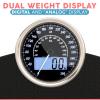 Adamson Hybrid 2-in-1 Analog & Digital Weighing Scale for Body Weight up to 400lbs - Thick Tempered Glass - Extra Large Display - Easy to Read Digital Bathroom Scale - New Version - Black Matrix view 3