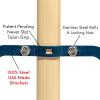 1-Pack - 36" Soft/Fine Sweep Indoor Push Broom with 60" Handle. Ideal for Epoxy & Polished Floors. Durable American Made Steel Brackets-All Stainless Steel Hardware. No Plastic. 100% USA Made view 4