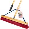 24" Soft Sweep Indoor Push Broom with 60" Handle. Ideal for Epoxy & Polished Floors. Durable American Made Steel Brackets-Stainless Steel Hardware. No Plastic. 100% USA Made view 1