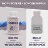 LongLifeNutri NMNH 300mg (Dihydronicotinamide Mononucleotide) - 120 Vegan Capsules, 2-Month Supply, NMN Alternative, NAD Supplement for Energy & Longevity, Lab Tested, Made in USA view 3