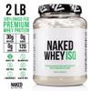 NAKED Whey Isolate Protein - Only 2 Ingredients, 30g Grass-Fed Protein, Zero Carb, Unflavored, Undenatured, Non-GMO, No Soy, Gluten-Free, No Preservatives - 28 Servings view 4