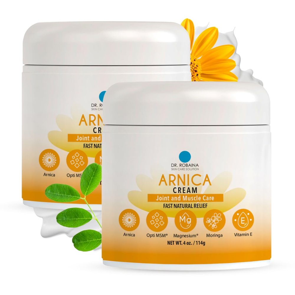 Dr. Robaina Arnica Bruise Cream 4 oz Concentrated Arnica & Vitamin K Moisturizer for Skin That Looks More Even After Bumps & Cosmetic Touch-Ups Fast-Absorbing, Non-Greasy, Made in USA