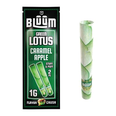Bluum Flower Petal Prerolled Cone - Green Lotus Cone- 2pk Pre-Rolled Cones - Handcrafted Wildflower Cones
