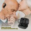 Hearing Aids, Hearing Aids for Seniors & Adults, Rechargeable Hearing Aids with Charging Case for Seniors Severe Hearing Loss, BTE Hearing Aids with Noise Cancellation & 5 Levels of Volume, Black view 2