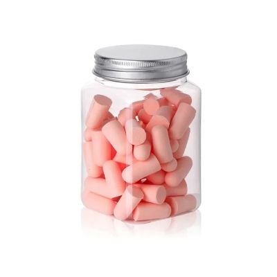 60pcs Comfortable Earplugs Antinoise Ear Plugs Sleep Noise Reduction Ear Protector Sleep Soft Foam Earplugs Anti-Noise(Pink)