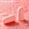 60pcs Comfortable Earplugs Antinoise Ear Plugs Sleep Noise Reduction Ear Protector Sleep Soft Foam Earplugs Anti-Noise(Pink) view 3