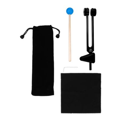 SECFOU Aluminum Alloy Tuning Forks for Sound Healing Meditation Includes Hammer Storage Bag and Durable Accessories Chakra Balancing and Stress Relief