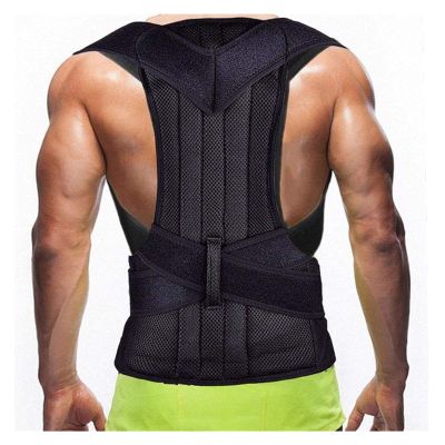 HONGFSM XS-5XL Plus Size Back Brace Adjustable Scoliosis Posture Corrector Adult Kids Upper & Lower Back Brace Teenager Hunchback Correction Belt Lumbar Support Posture Trainer(Large)