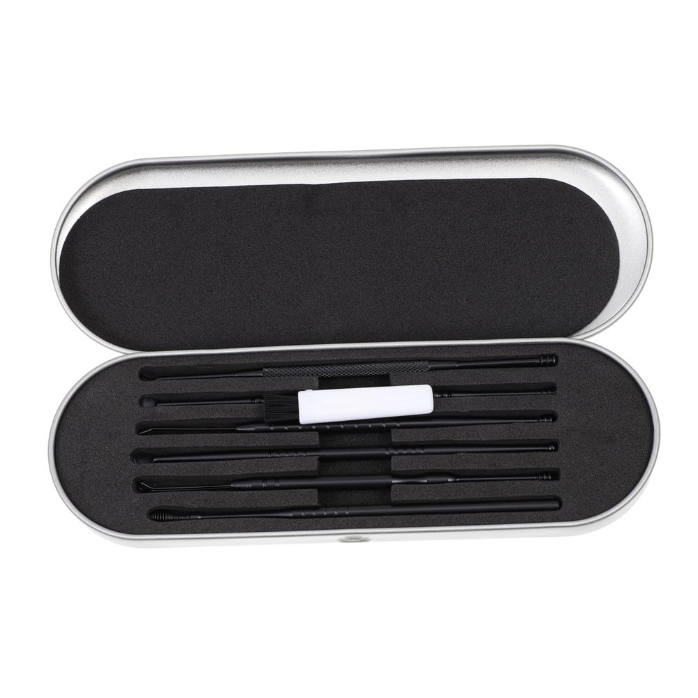 Anneome 1set Portable Earwax Removal Scoops Stainless Steel Ear Cleaning Kit for Ear Wax Removal Lightweight Design Storage Box for Personal Use and Travel