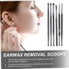 Anneome 1set Portable Earwax Removal Scoops Stainless Steel Ear Cleaning Kit for Ear Wax Removal Lightweight Design Storage Box for Personal Use and Travel view 4