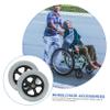 Hoement 2pcs Wheelchair Front Replacement Wheels Solid Walker Wheels with Axles for Manual Wheelchairs Durable and Lightweight Design for Smooth Mobility and Easy Installation view 4