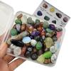 100Pcs+ (0.7lb) Bulk Gemstones and Crystals Set,25Types Tumbled Polished Stones Crystals for Jewelry Making,Chakra Stones Rocks and Minerals (0.7lb/100-120pcs) view 2