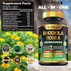 Tenmido Rhodiola Rosea Supplement - 8in1 Formula - Combine with Ashwagandha, Turmeric, Berberine, Maca, Chamomile, Green Tea, and Black Pepper - Nutrient Rich - 150 Vegan Capsules view 2