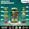 Tenmido Rhodiola Rosea Supplement - 8in1 Formula - Combine with Ashwagandha, Turmeric, Berberine, Maca, Chamomile, Green Tea, and Black Pepper - Nutrient Rich - 150 Vegan Capsules view 3