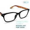 2SeeLife Black Wood Tone Stylish Reading Glasses Rectangular Premium Solid & Sturdy Readers for Men & Women with Spring Hinges and Scratch-Resistant Lenses, Strength 1.00 view 2
