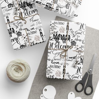 Realtor Wrapping Paper, Family Wrapping Paper Roll, First Home Owner Gifts Wrapping Paper Roll