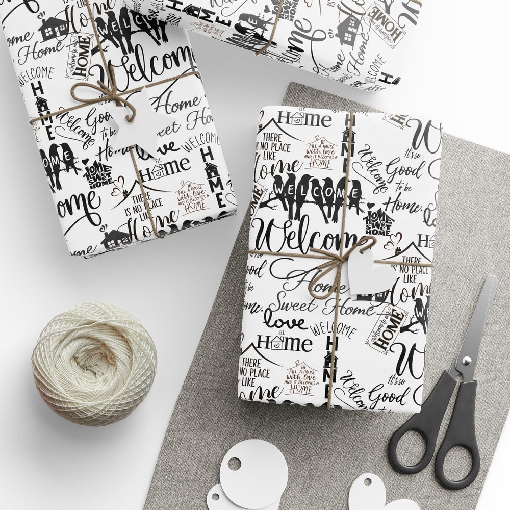 Realtor Wrapping Paper, Family Wrapping Paper Roll, First Home Owner Gifts Wrapping Paper Roll