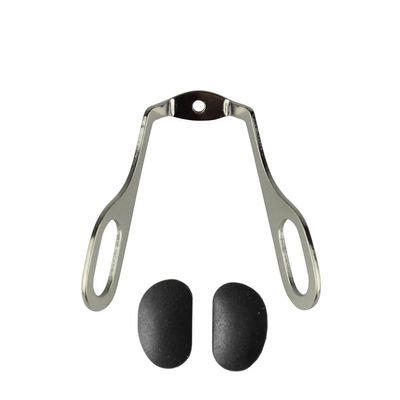 10 Pieces Metal Eyeglass Nose Pads Plastic Acetate Optical Frame Accessories 1109(with Black Nose pad)