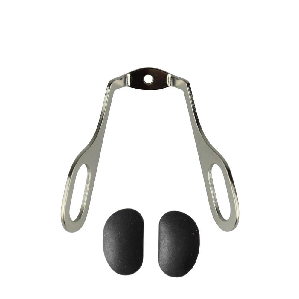 10 Pieces Metal Eyeglass Nose Pads Plastic Acetate Optical Frame Accessories 1109(with Black Nose pad)