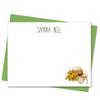 Cathy Wraps Sunflower Note Cards with Envelopes, Personalized Floral Stationery Set for Women, Set of 12 Flat Notecards view 1