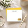 Cathy Wraps Sunflower Note Cards with Envelopes, Personalized Floral Stationery Set for Women, Set of 12 Flat Notecards view 2