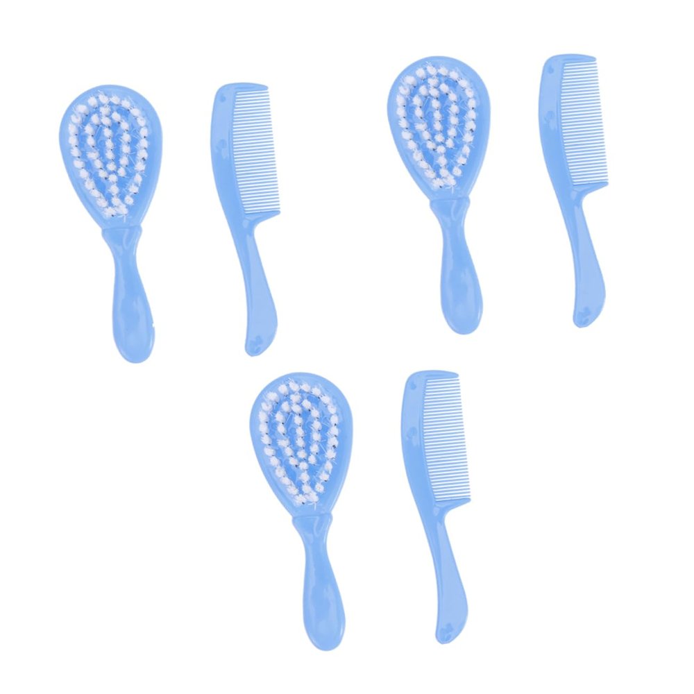 Abaodam 3sets Dandruff Comb Bath Essentials for Newborns Boy Girl Hair Brush Massage Brush Safe Gentle for Skin Cleaning
