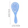 Abaodam 3sets Dandruff Comb Bath Essentials for Newborns Boy Girl Hair Brush Massage Brush Safe Gentle for Skin Cleaning view 4