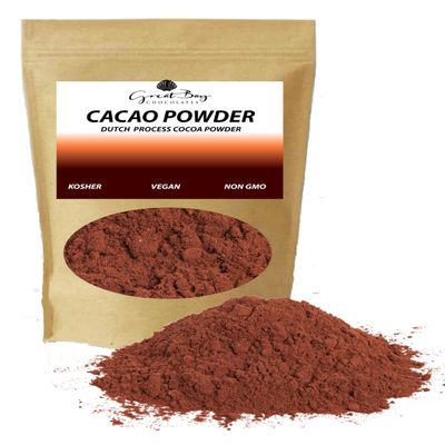 Premium Dutch Process Cocoa Powder, Medium Fat, Alkalized (2 Pounds)