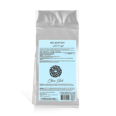 Premium Herbal Tea - LET IT GO Functional Tea - Relaxation Support - Loose Leaf Tea with Lemon Verbena, Hibiscus, Lemongrass & Fruit Pieces - VALUE PACK - 375g/13.2 oz - Caffeine-Free - Eco Friendly - Blended and Packed in Canada