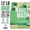 NAKED Vegan Mass - Chocolate Vegan Weight Gainer - 1,280 Calories, Non-GMO, Soy & Gluten Free, No Artificial Ingredients - 12LB Bulk - 17 Servings view 3