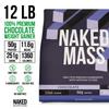 NAKED Chocolate Mass Gainer - All Natural Weight Gainer Protein Powder - 12LB Bulk, NSF Certified, GMO Free, Gluten Free & Soy Free. No Artificial Ingredients - 1,360 Calories view 3