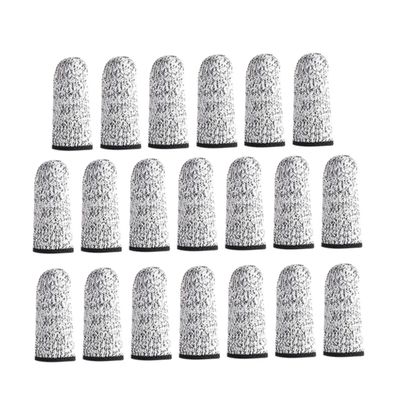 Didiseaon 10pairs Cut Resistant Finger Cots Durable Wear-Resistant Finger Protective Sleeves for Safe Handling for Gardening Crafting and Industrial Use