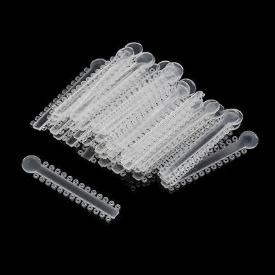 2080 Pcs New Dental Power Sticks Ligature Ties Orthodontic Ligature O-Ties, Elastic Bands for Braces Orthodontics Elastomeric O-rings Brace Rubber Bands (Clear -2080Pcs)