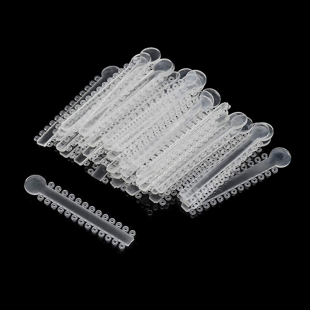 2080 Pcs New Dental Power Sticks Ligature Ties Orthodontic Ligature O-Ties, Elastic Bands for Braces Orthodontics Elastomeric O-rings Brace Rubber Bands (Clear -2080Pcs)