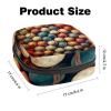 Baseball Ball Background Sanitary Napkin Storage Bag, Portable Menstrual Pad Bag for Teen Girls Tampons Sanitary Pads for Women Ladies view 3