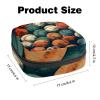 Baseball Ball Background Sanitary Napkin Storage Bag, Menstrual Cup Pouch, Small Makeup Sanitary Pads Organizer,Small,Portable,Large Capacity for Girls view 3