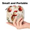 Merry Christmas Snowman Period Pouch, Portable Tampon Storage Bag for Sanitary Napkins, Tampon Holder for Purse Feminine Product Organizer, First Period Gifts for Teen Girls School view 2