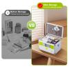 ALOSUTR Medication Lock Box with key Lock 14 x8.5x 7.5 inches [Large], First Aid Key Safe Box with Lock, Medical Box Organizer view 4