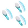 Beatifufu 3sets Boy Girl Detangler Brush for Newborn Boy Comb Cradle Cap Brush Static Smooth Promotes Blood Circulation view 1