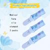 3Pcs Mastectomy Drain Holder Clip,Quick Dry Mastectomy Drain Tubing Clip with Snaps to Hold Drainage Tube After-Surgery Recovery Management (Light) view 3