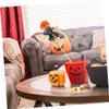 balacoo 2Pcs Halloween Scarecrow Decorations Cloth Clay Bamboo Material for Fall Harvest and Thanksgiving Flower Arrangement Home Party Supplies view 2