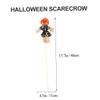 balacoo 2Pcs Halloween Scarecrow Decorations Cloth Clay Bamboo Material for Fall Harvest and Thanksgiving Flower Arrangement Home Party Supplies view 3