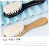 Abaodam 2pcs Boy Girl Hair Brush Soft Wool Brush Cradle Cap for Newborn Boy Girl Hair view 2