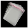 jweemax 100 Pcs Self Sealing Cellophane Bags, 4.33" x 5.11" Clear Plastic Treats Bags Self Adhesive Transparent Gift Wrap Cellophane Bags for Packaging Candy, Cookie, Jewelry, Clothing, Party Favors view 1