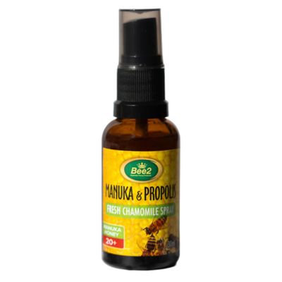 Bee2 Propolis Throat Spray Premium Propolis Extract with Manuka Honey, Natural Immune Support & Sore Throat Relief - Antioxidants, (1.06 oz)(Pack of 1)