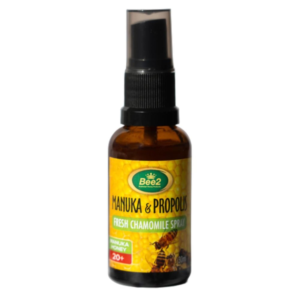 Bee2 Propolis Throat Spray Premium Propolis Extract with Manuka Honey, Natural Immune Support & Sore Throat Relief - Antioxidants, (1.06 oz)(Pack of 1)
