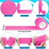 120 Pack Pink Self Adhesive Bandage Wrap Bulk 2 Inch x 5 Yards Cohesive Bandage,Vet Wrap Breathable Elastic Self-Adherent Tape for Stretch Athletic Sports Wrist Ankle Dogs Pet Vet Wrap view 3