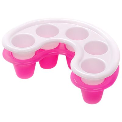 2 Piece Plastic Nail Soak Bowl for Salon and Home Use