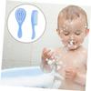 Hoement 3sets Boy Girl Hair Care Comb Dandruff Removal Scalp Brush Safe Gentle for Newborns Bathtub Bathroom Supply Massage Brush for Boys view 2